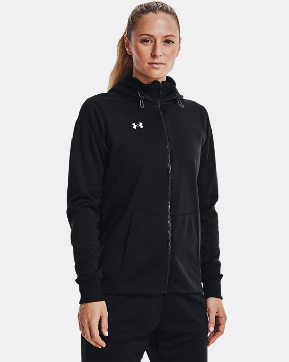 Women's Armour Fleece® Storm Full-Zip, Black, pdpMainDesktop image number 0